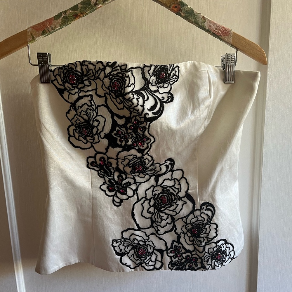 WHBM Beaded Bustier NWT